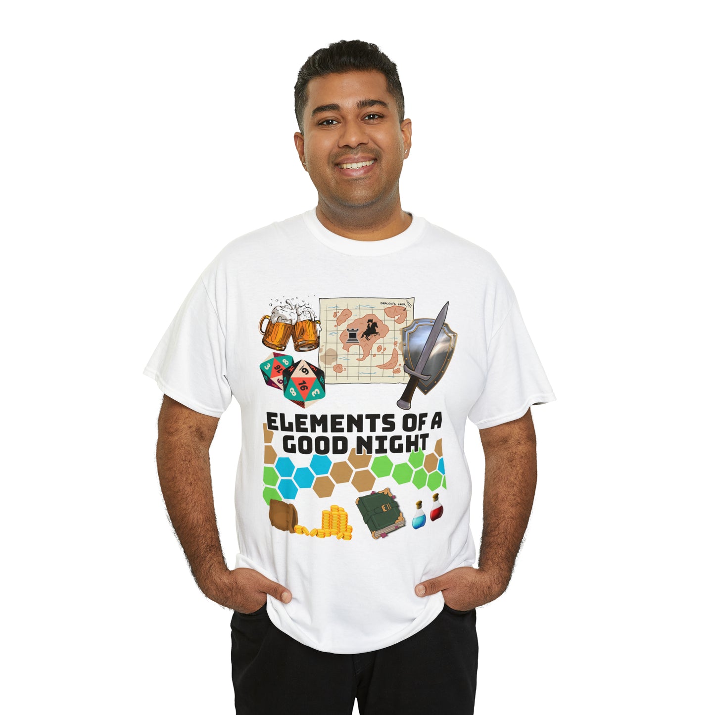 Elements of a Good Night - Unisex Heavy Cotton Tee