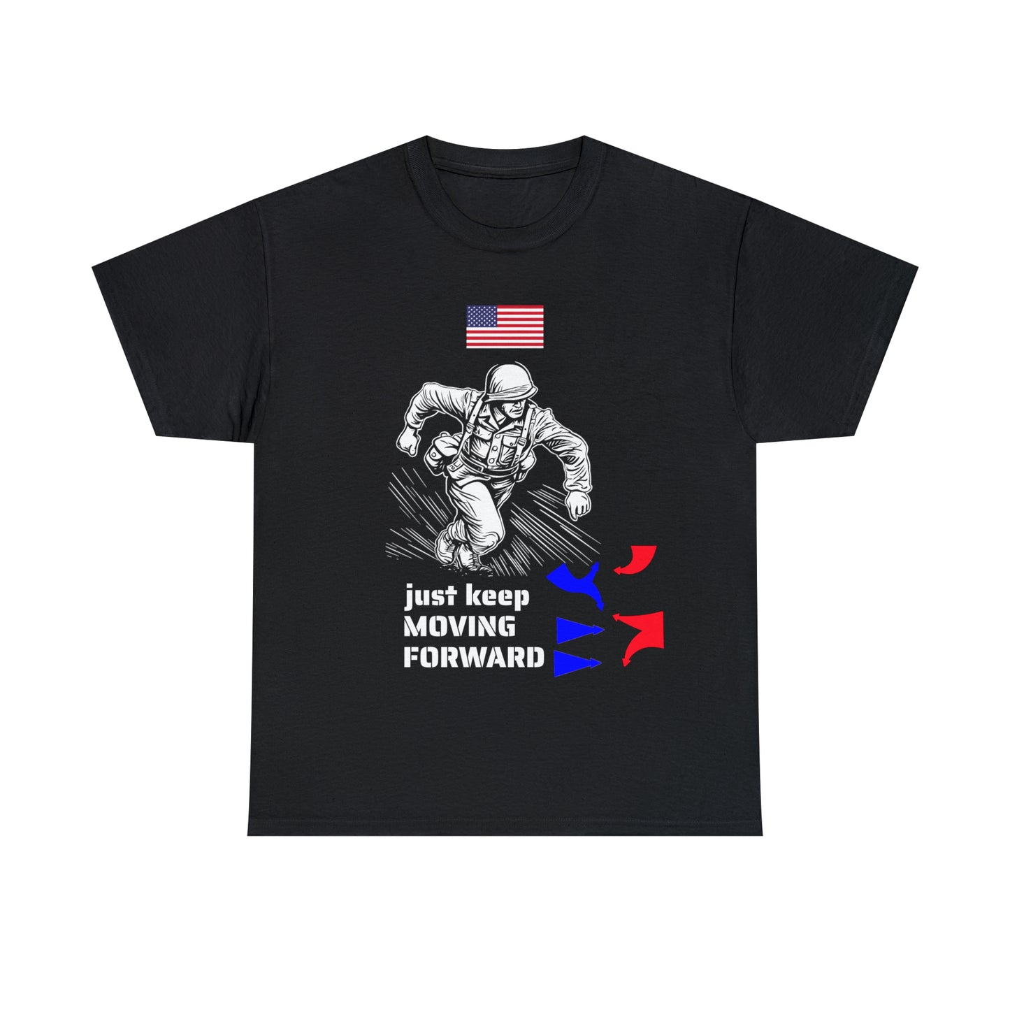 just keep MOVING FORWARD - Unisex Heavy Cotton Tee