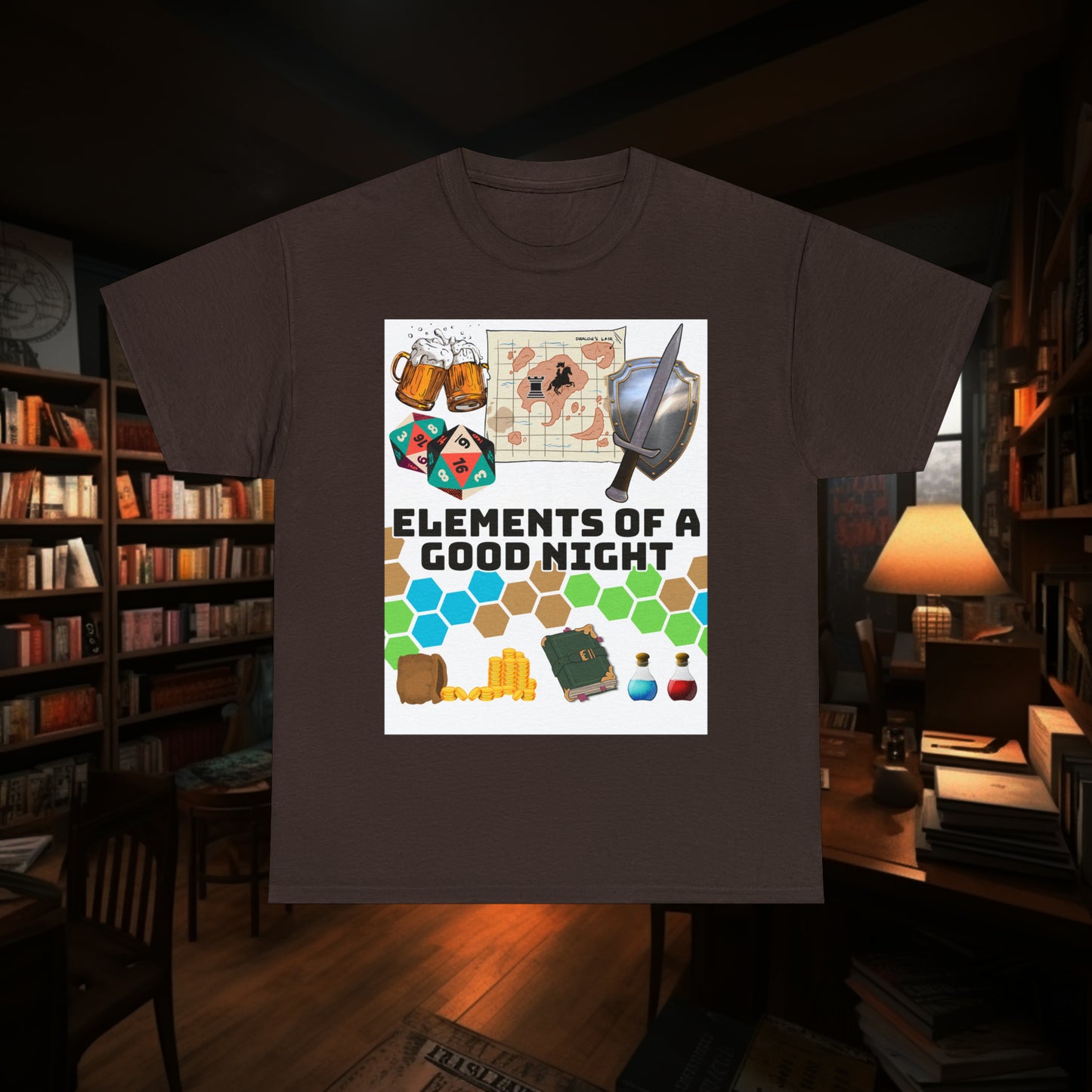 Elements of a Good Night - Unisex Heavy Cotton Tee
