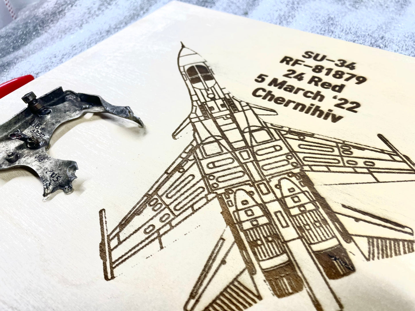 SU-34 (RF-81879 / 24 R) XL Desktop Trophy #5 - 2022 —FREE SHIPPING