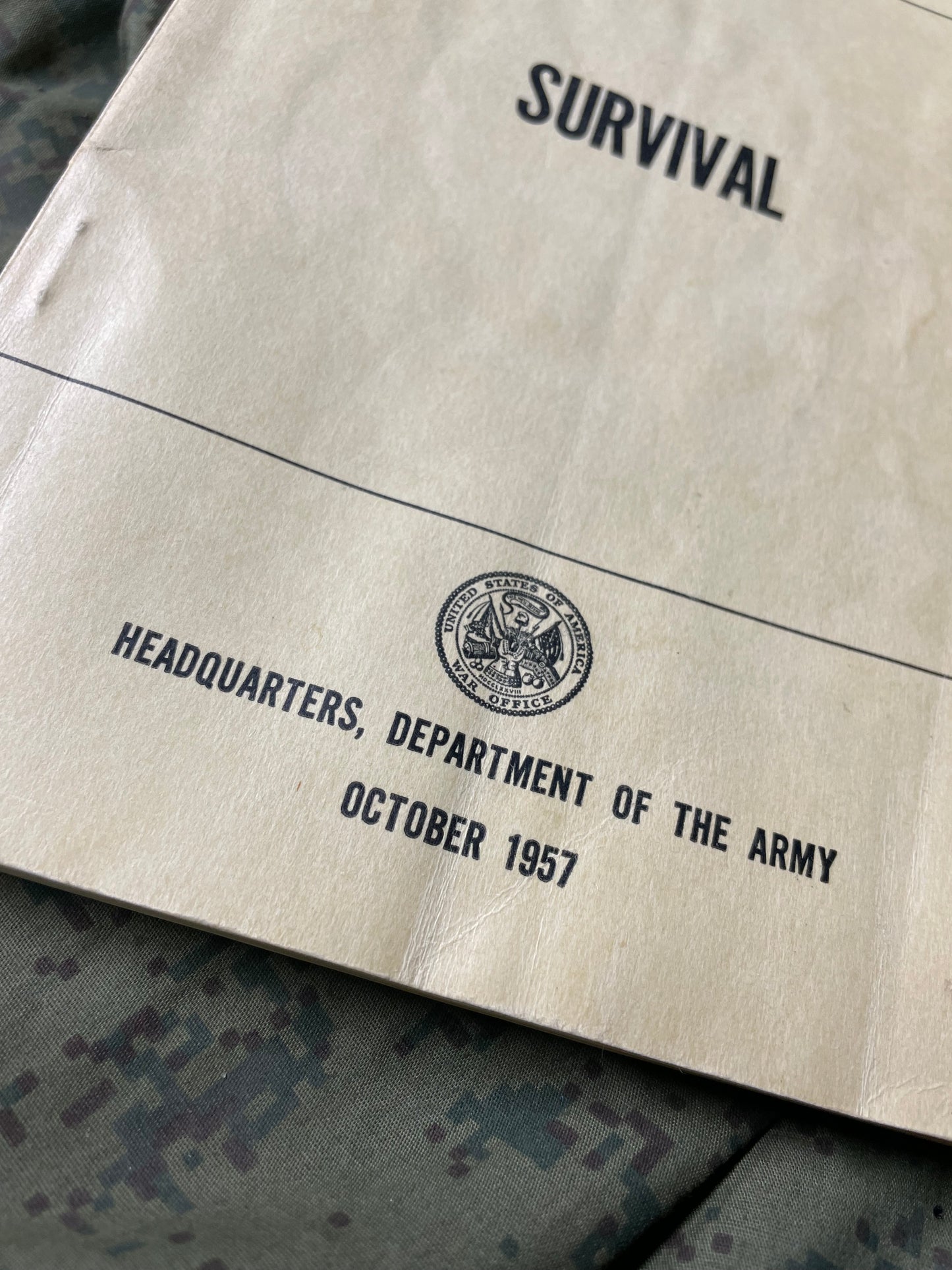 US Army - FM 21-76 - Survival - 1957 — FREE SHIPPING