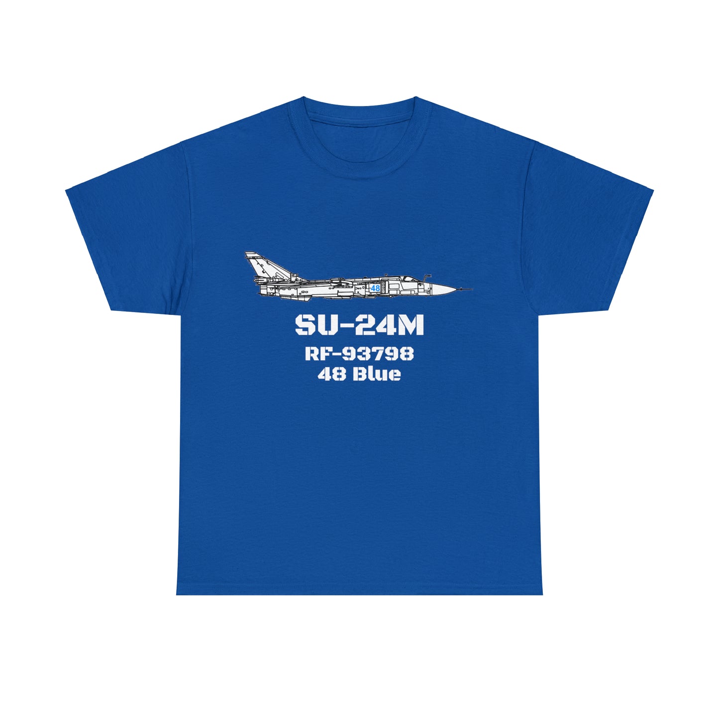 SU-24M - RF-93798 48 Blue - Unisex Heavy Cotton Tee