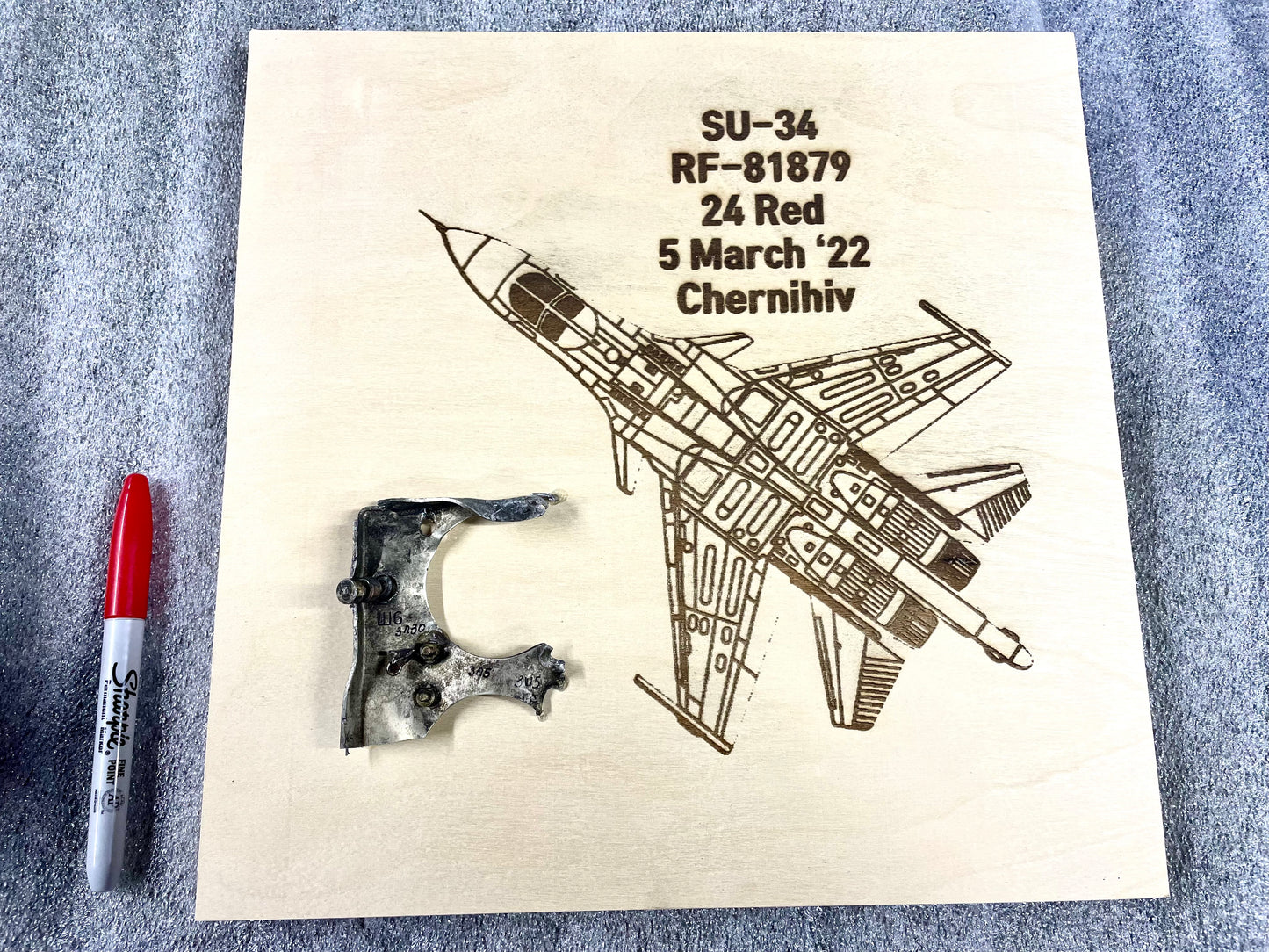 SU-34 (RF-81879 / 24 R) XL Desktop Trophy #5 - 2022 —FREE SHIPPING