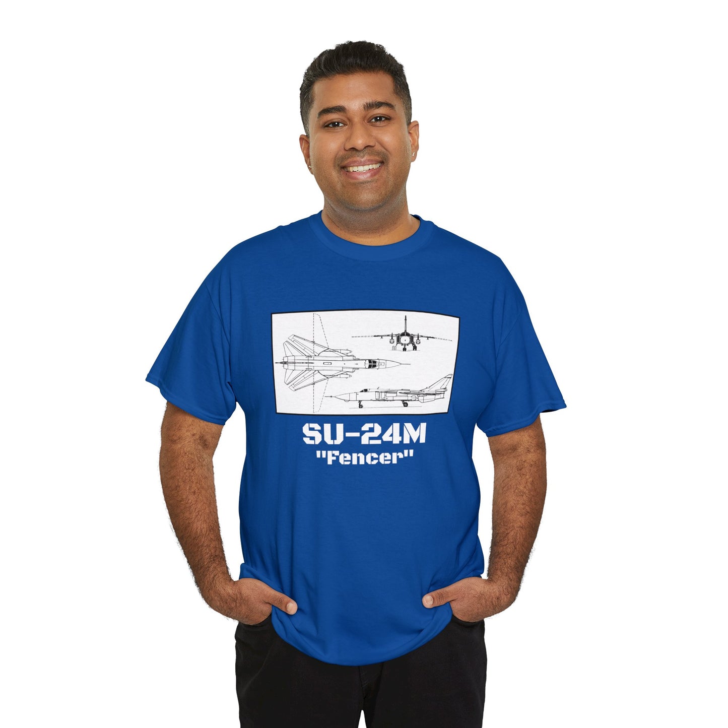 SU-24M - "Fencer" Schematic - Unisex Heavy Cotton Tee