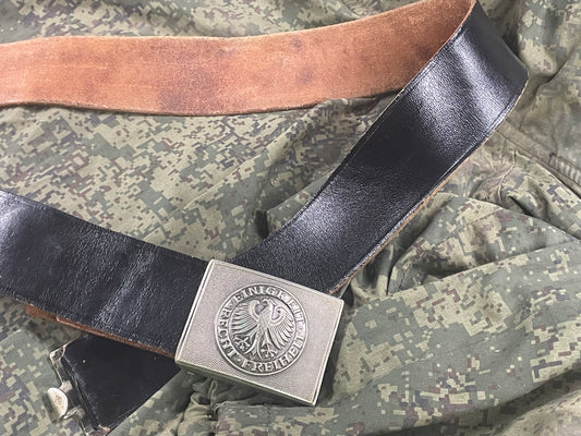 German Bundeswehr Leather Belt