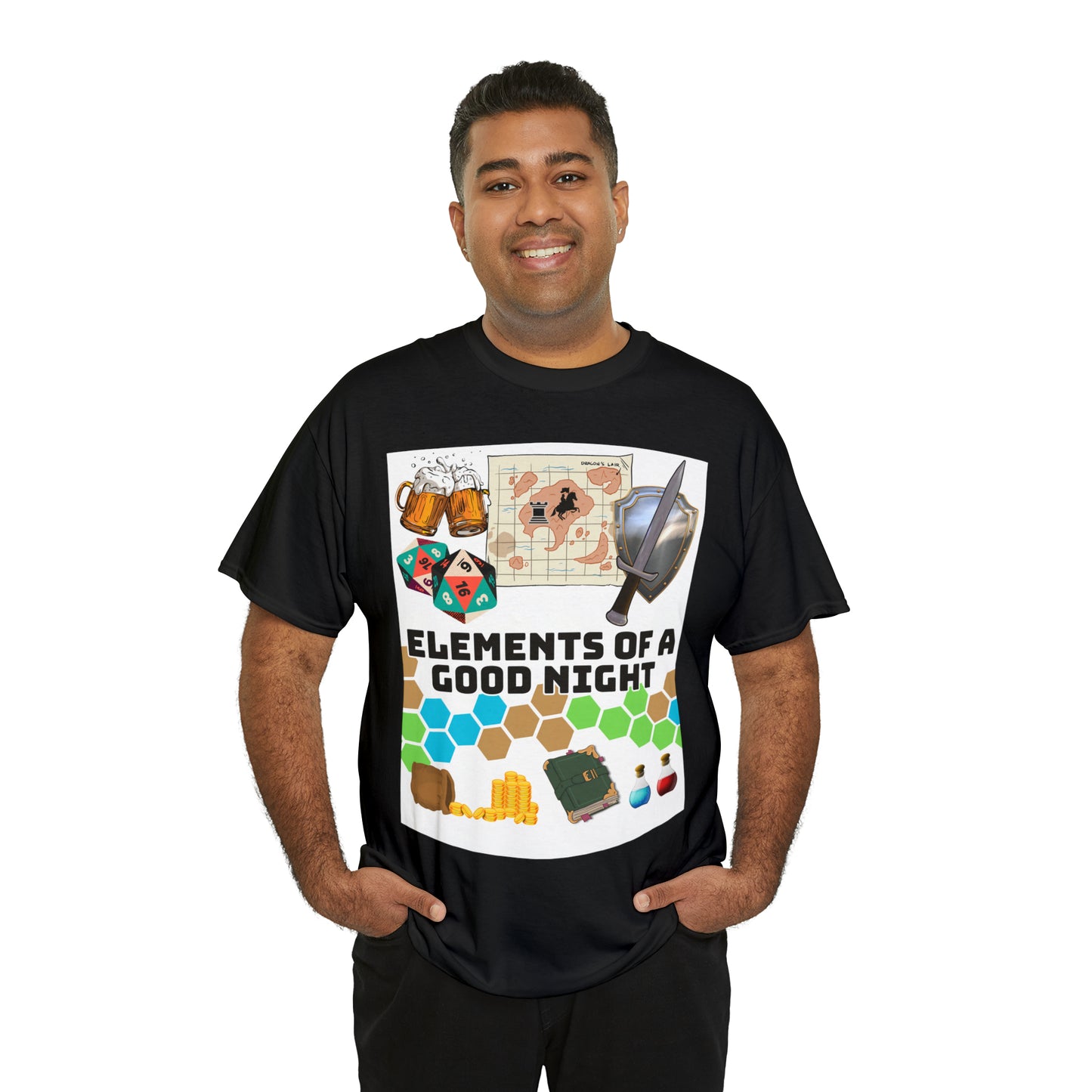 Elements of a Good Night - Unisex Heavy Cotton Tee