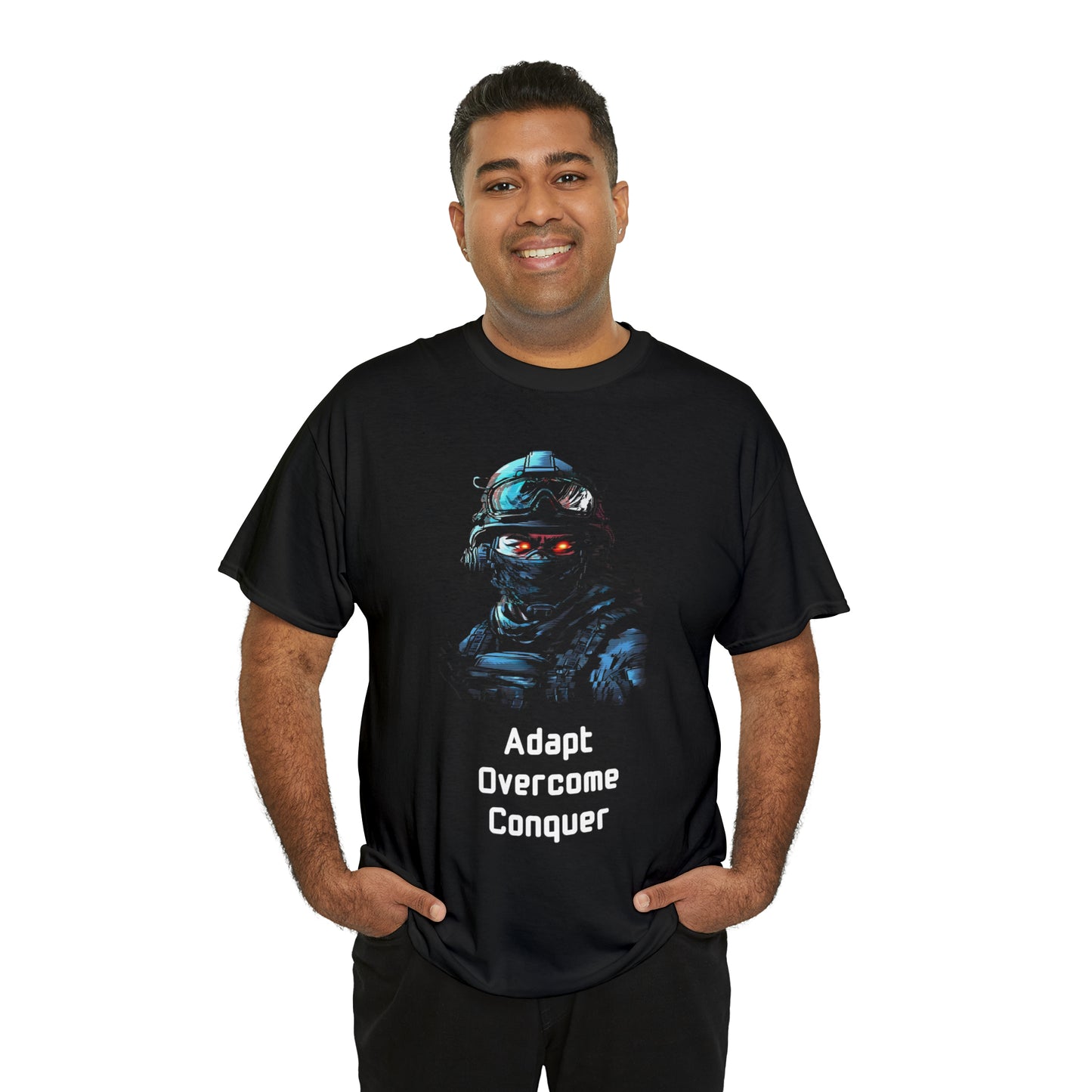Adapt Overcome Conquer - Unisex Heavy Cotton Tee