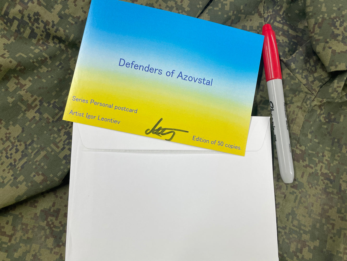 “Defenders of Azovstal” v2.0 - LIMITED EDITION - ARTIST SIGNED - Postcard