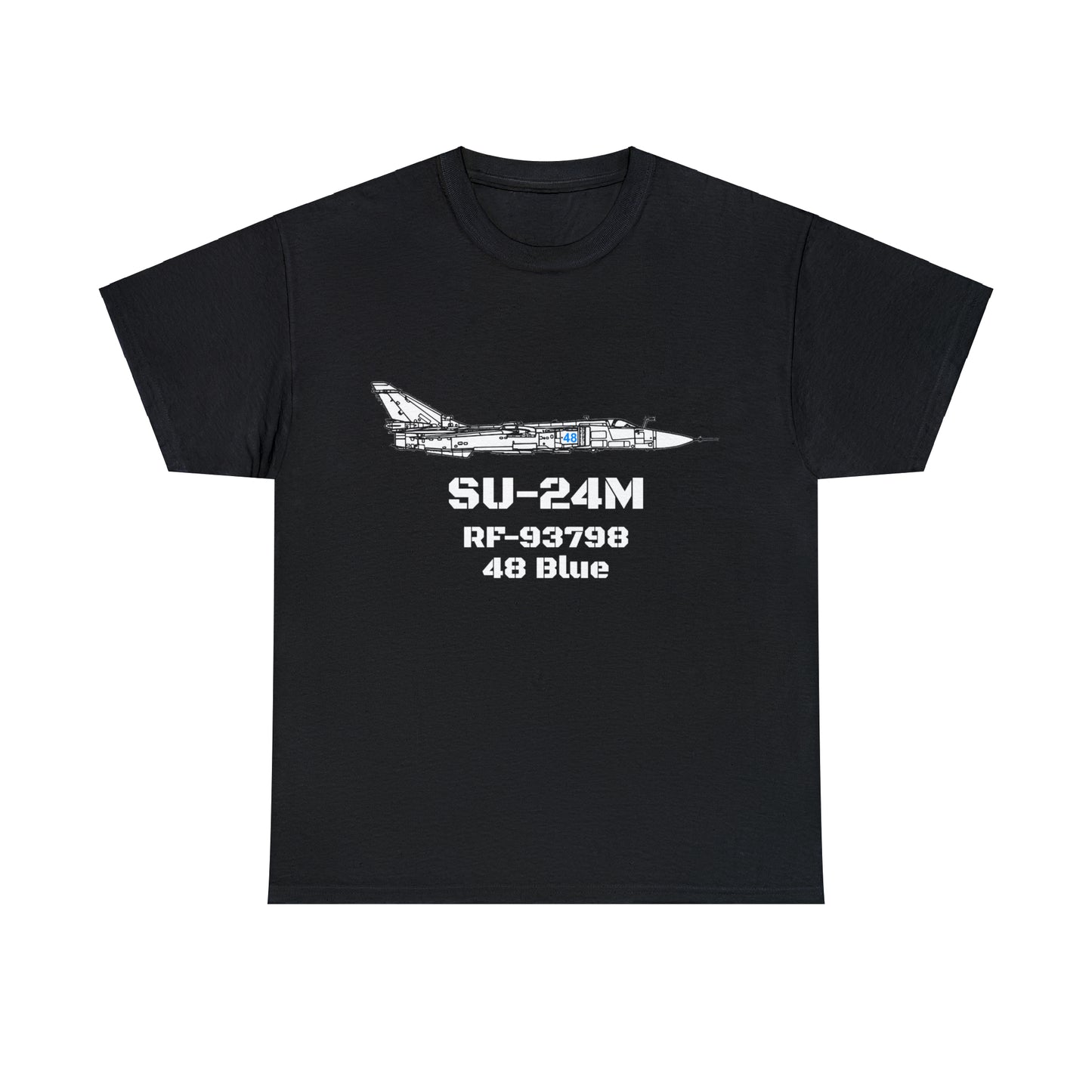 SU-24M - RF-93798 48 Blue - Unisex Heavy Cotton Tee