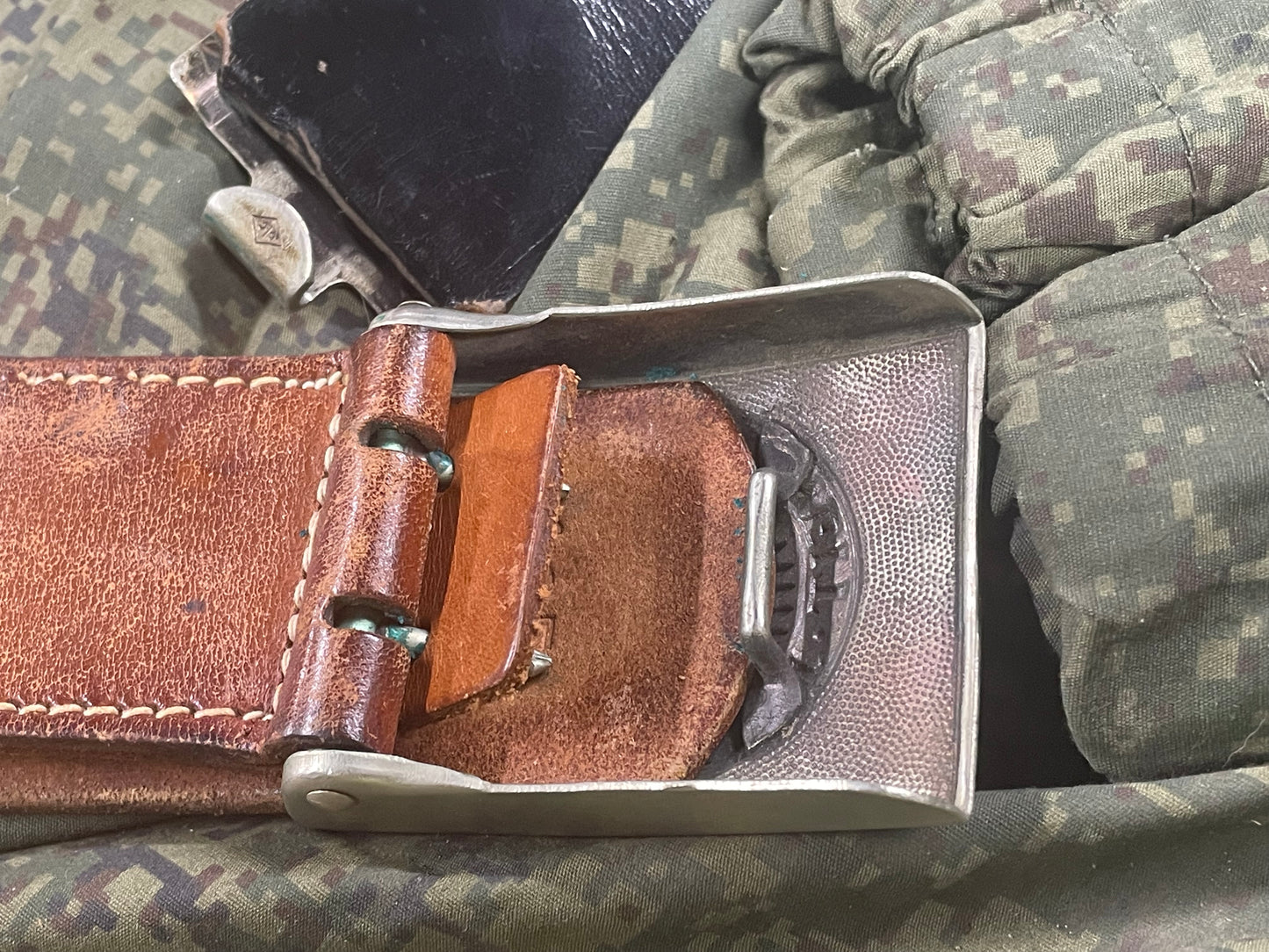 German Bundeswehr Leather Belt