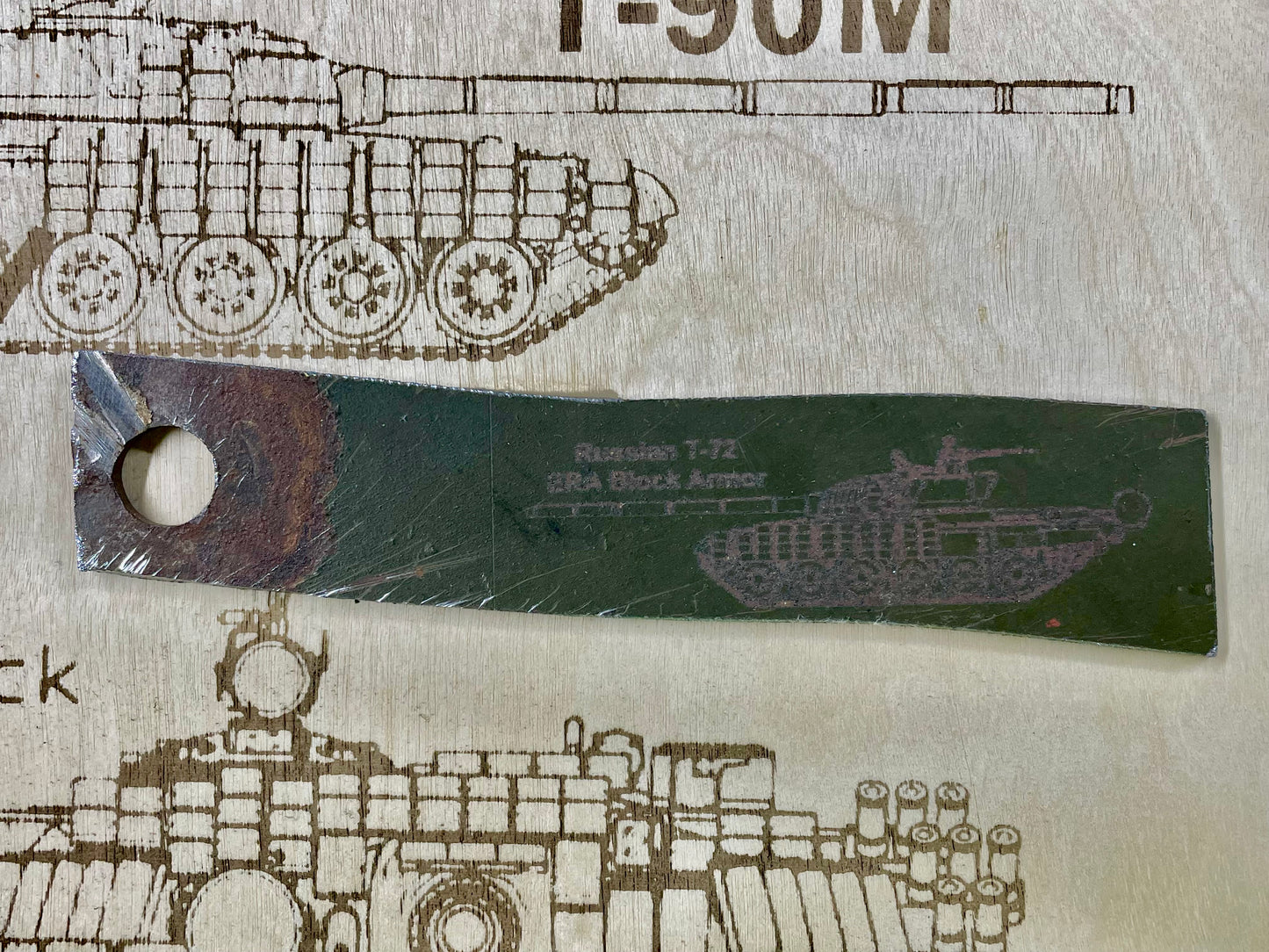 T-90M ERA Armor Plaque #5 - LARGE - FREE Shipping