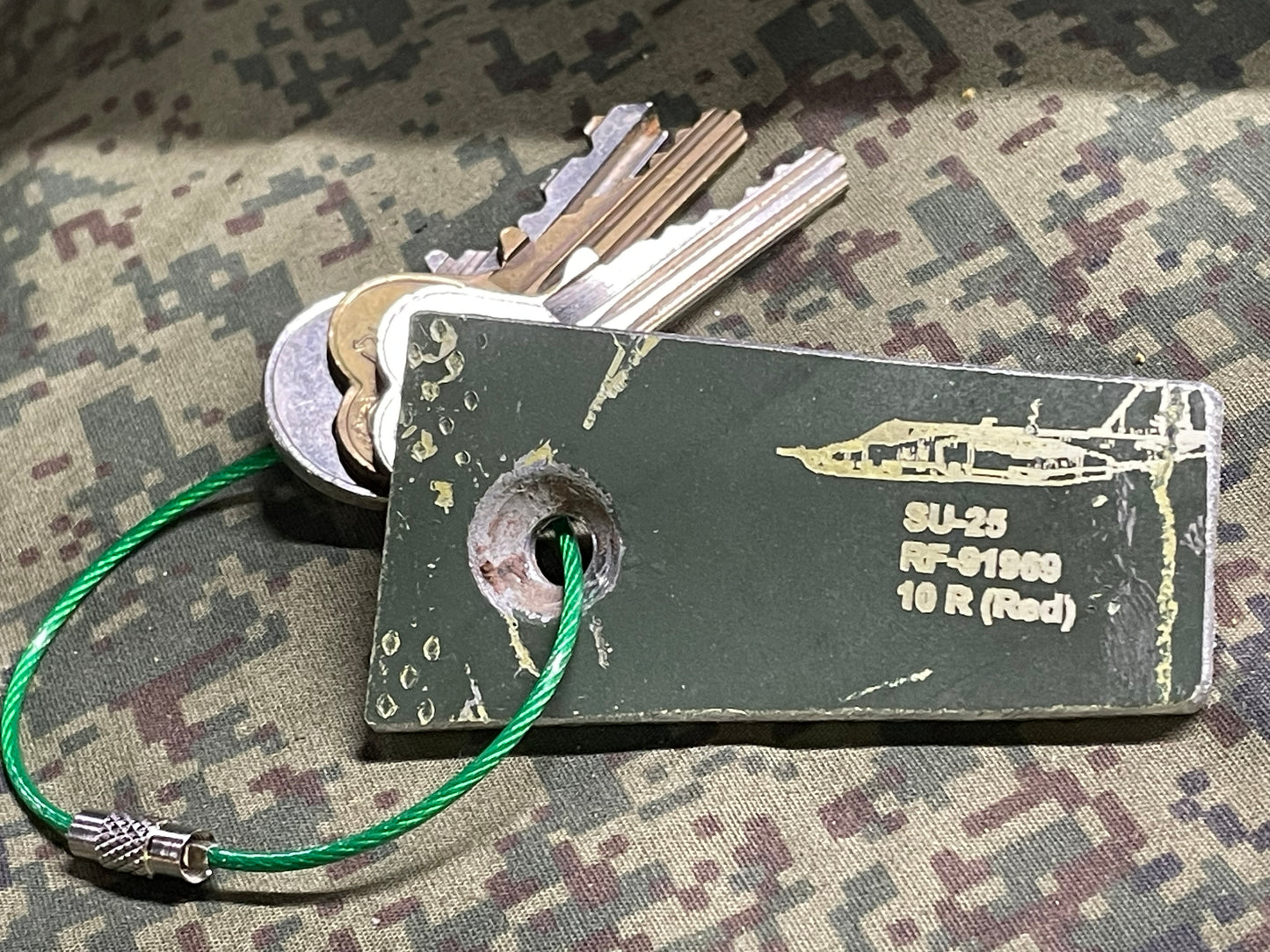 SU-25 (RF-91969 10R)- Keychain #11 —FREE SHIPPING —SPECIAL