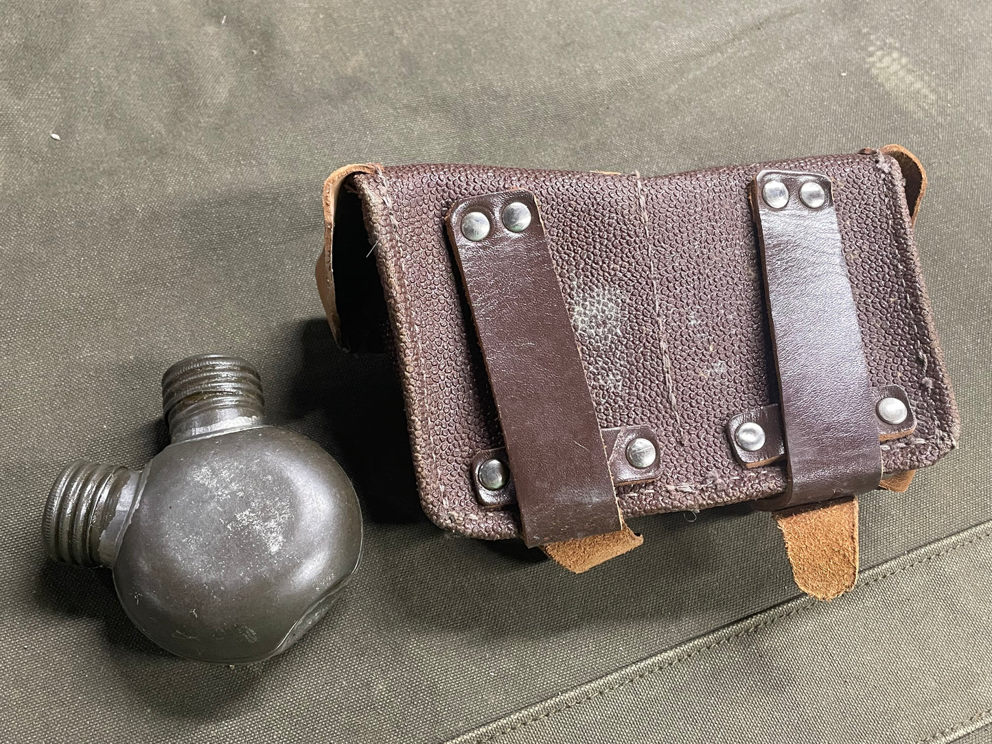 Russian Mosin Pouch and Oil Bottle