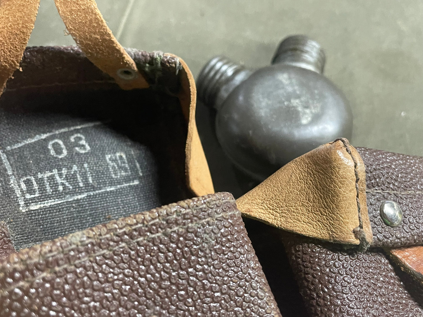 Russian Mosin Pouch and Oil Bottle
