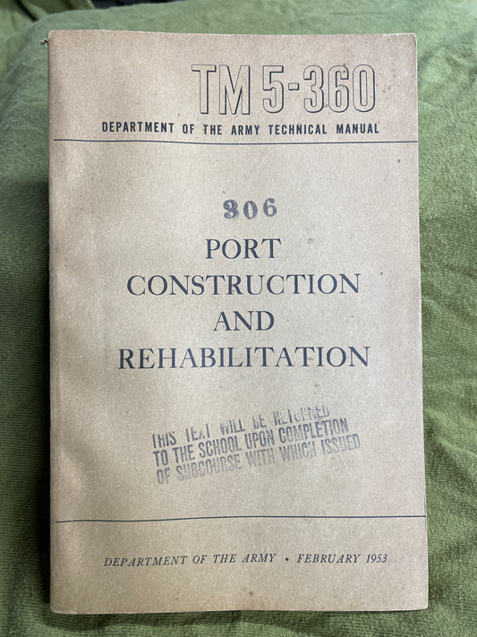 Port Construction and Rehabilitation - 1953