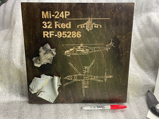 Mi-24P RF-95286, 32 R (Red) - Plaque 2 - XL — FREE SHIPPING