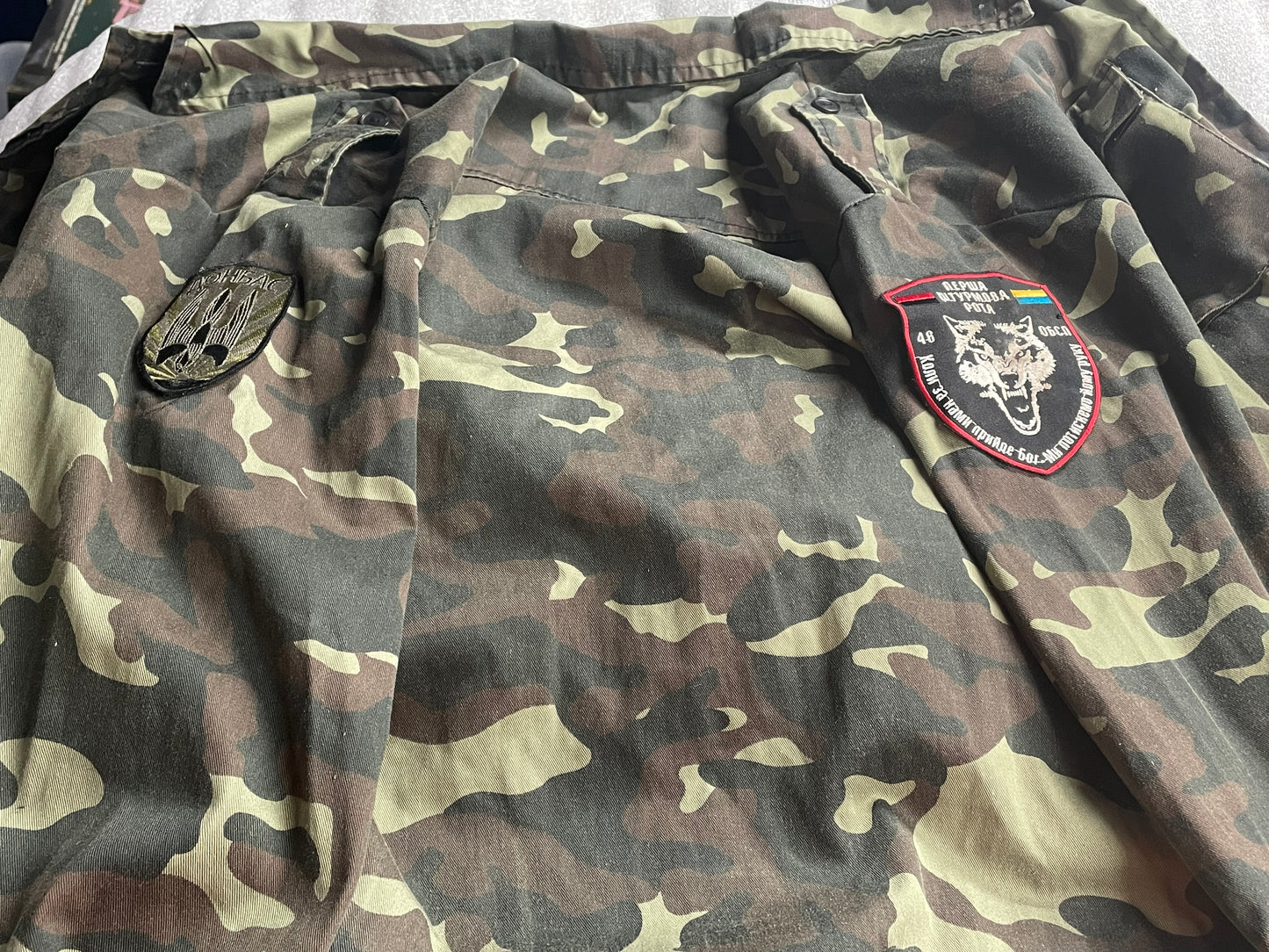 Donbas Battalion Veteran Top + Cap w/patches —FREE SHIPPING