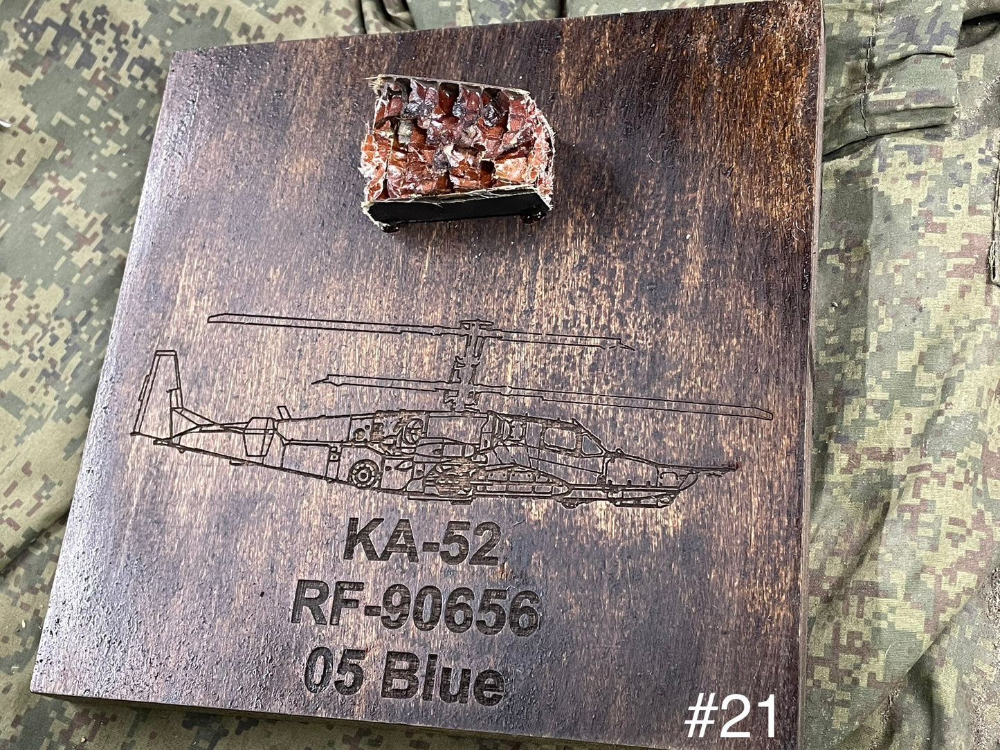 KA-52 ( RF-90656 / 05 Blue ) - Plaque #21 — FREE SHIPPING