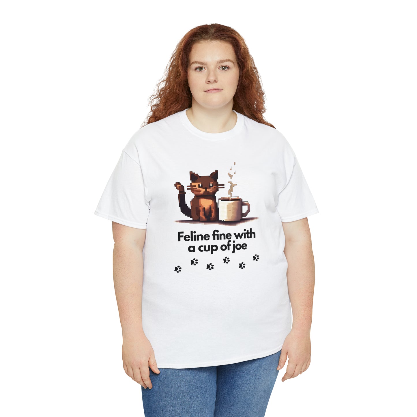 Feline Fine - Unisex Heavy Cotton Tee