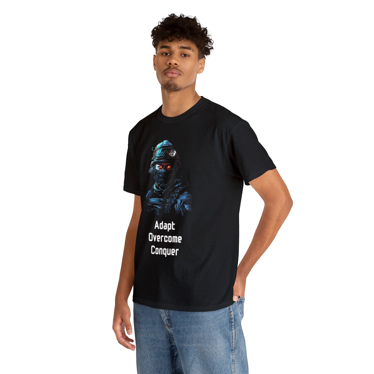 Adapt Overcome Conquer - Unisex Heavy Cotton Tee