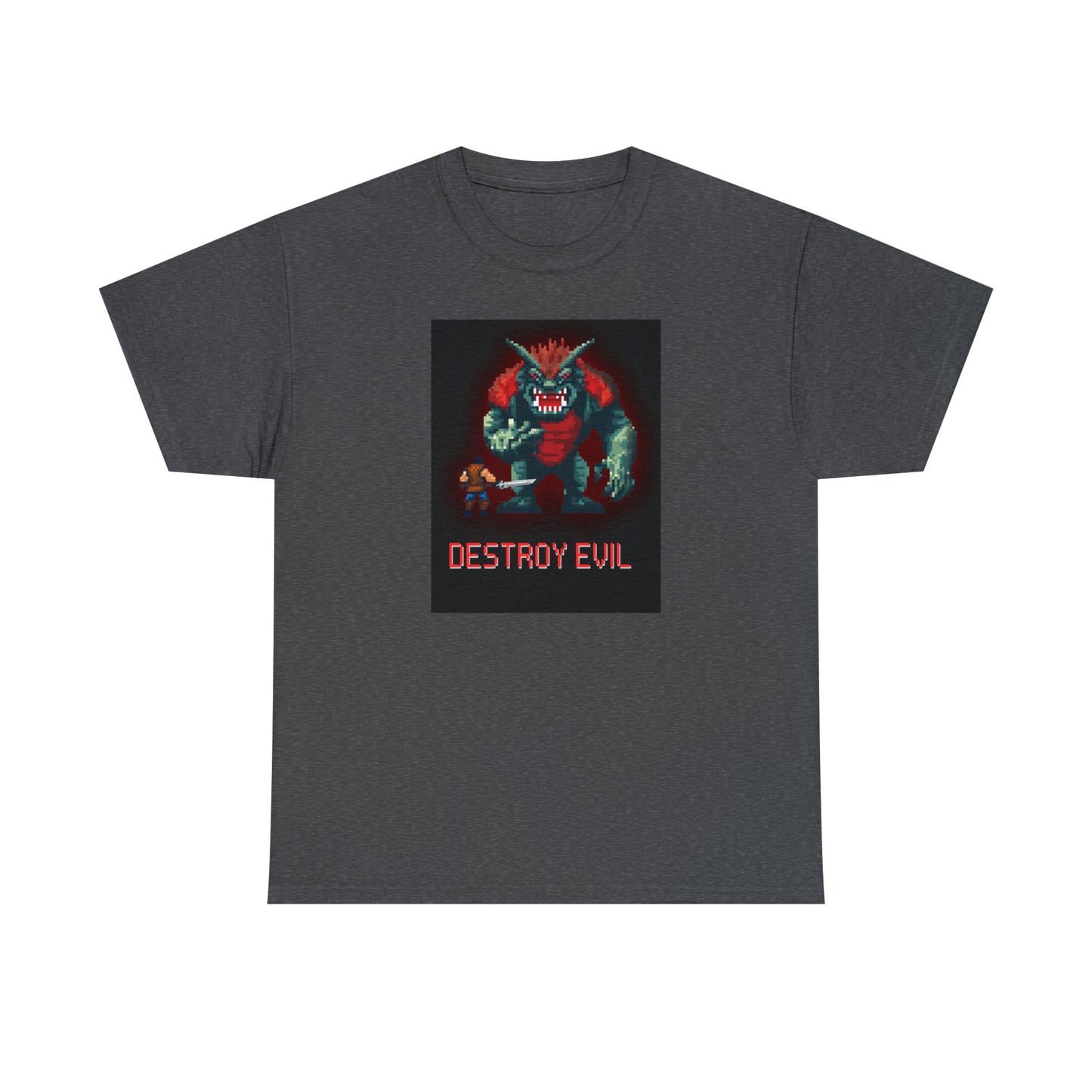 Destroy Evil - Unisex Heavy Cotton Tee