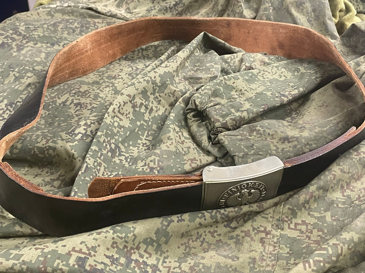 German Bundeswehr Leather Belt