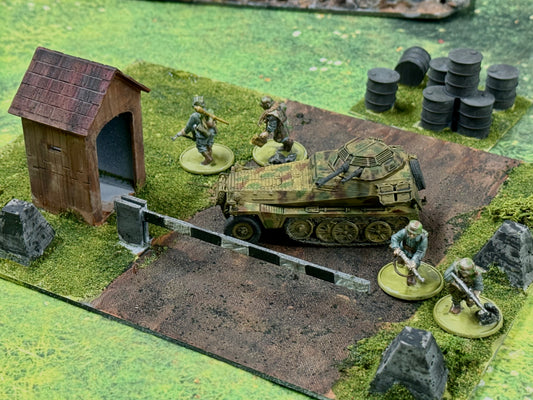 Checkpoint + Sdkfz 250 + Fuel Depot