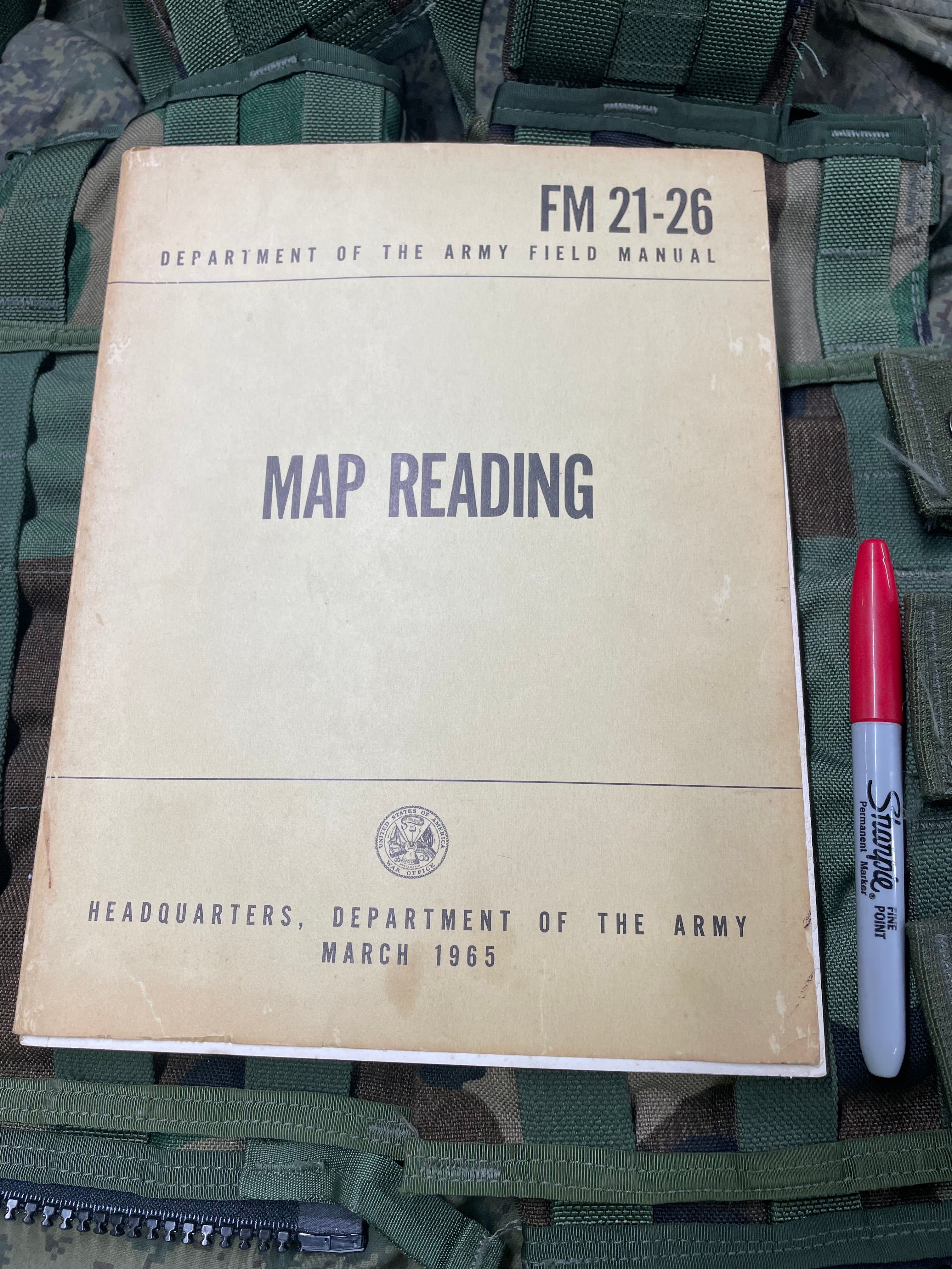 Army Map Reading Example US Army - “Map Reading” FM 21-26 - March 1965 Original —FREE SHIPPING ...