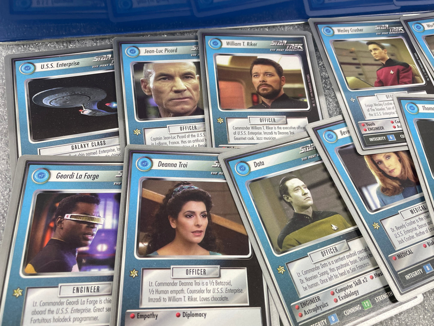 Star Trek CCG 1E - Silver Collector Tin - Open -FREE SHIPPING