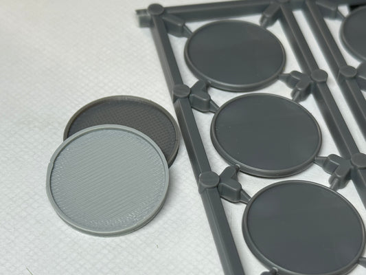 25mm Round Lip Base (10 Pack)