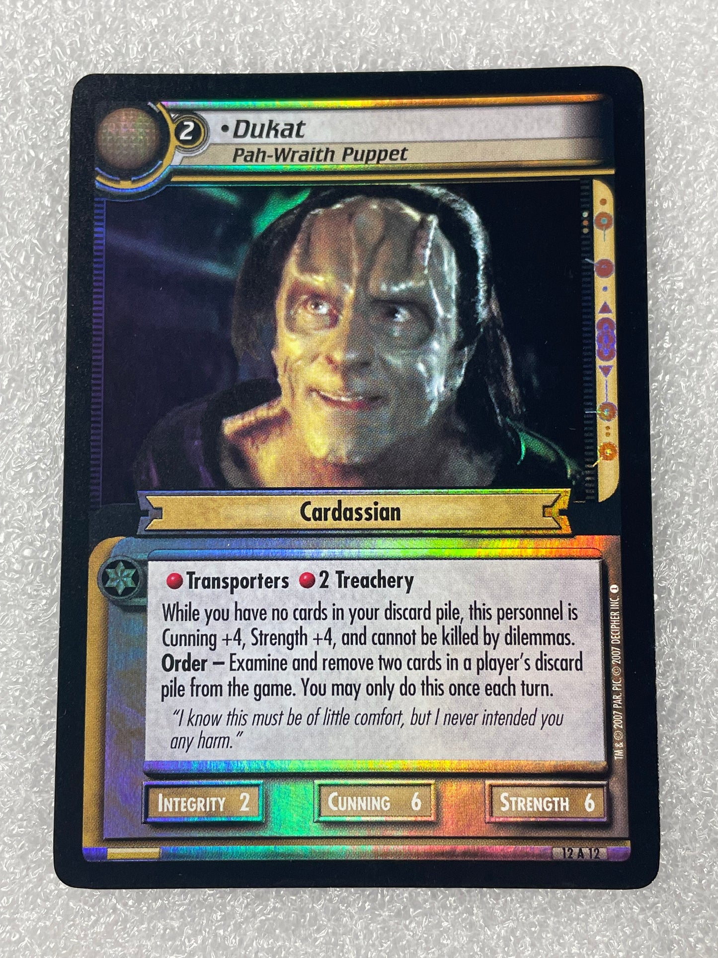 STCCG 2E - Dukat, Pah-Wraith Puppet - Archive Foil - FREE SHIPPING