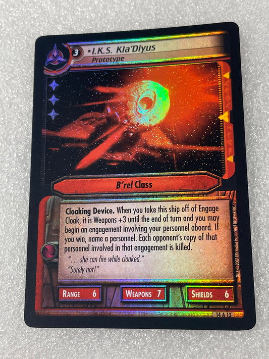 STCCG 2E - Kla'Diyus, Prototype - Archive Foil