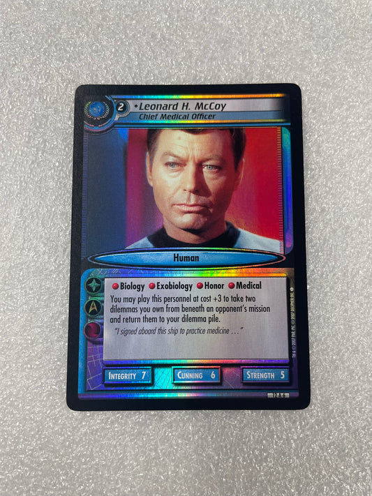 STCCG 2E - Leonard H. McCoy, Chief Medical Officer - Archive Foil —FREE SHIPPING