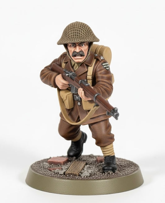 British Enfield Rifleman with Mustache