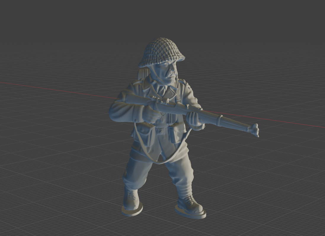 British Enfield Rifleman with Mustache