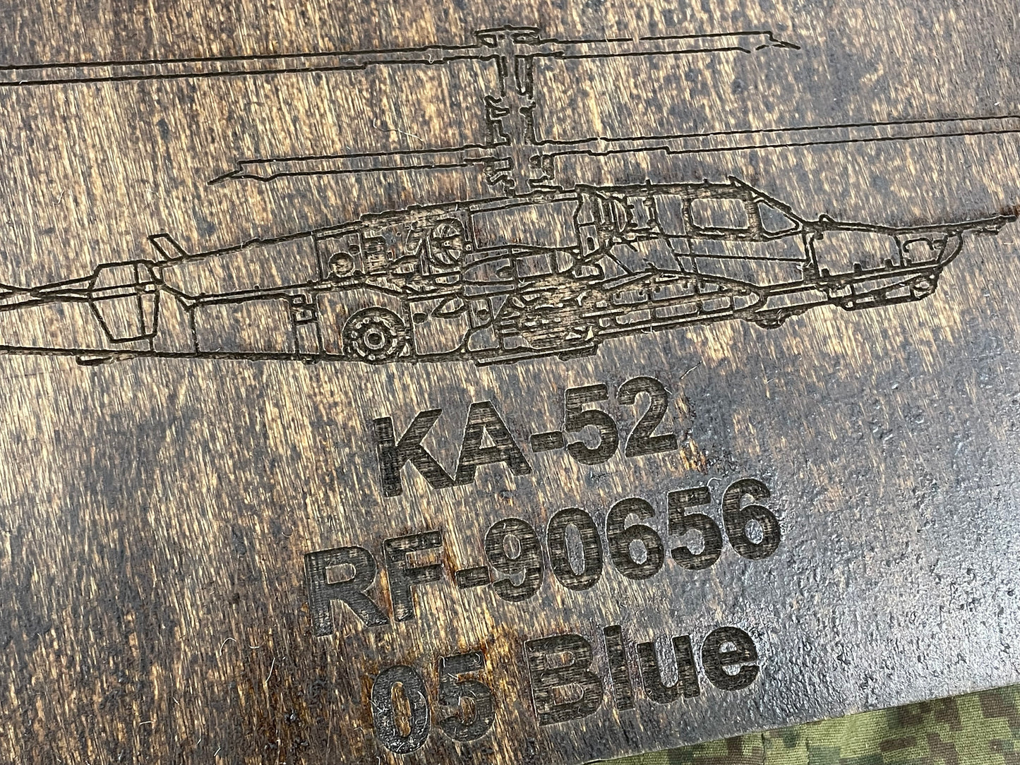 KA-52 ( RF-90656 / 05 Blue ) - Plaque #21 — FREE SHIPPING