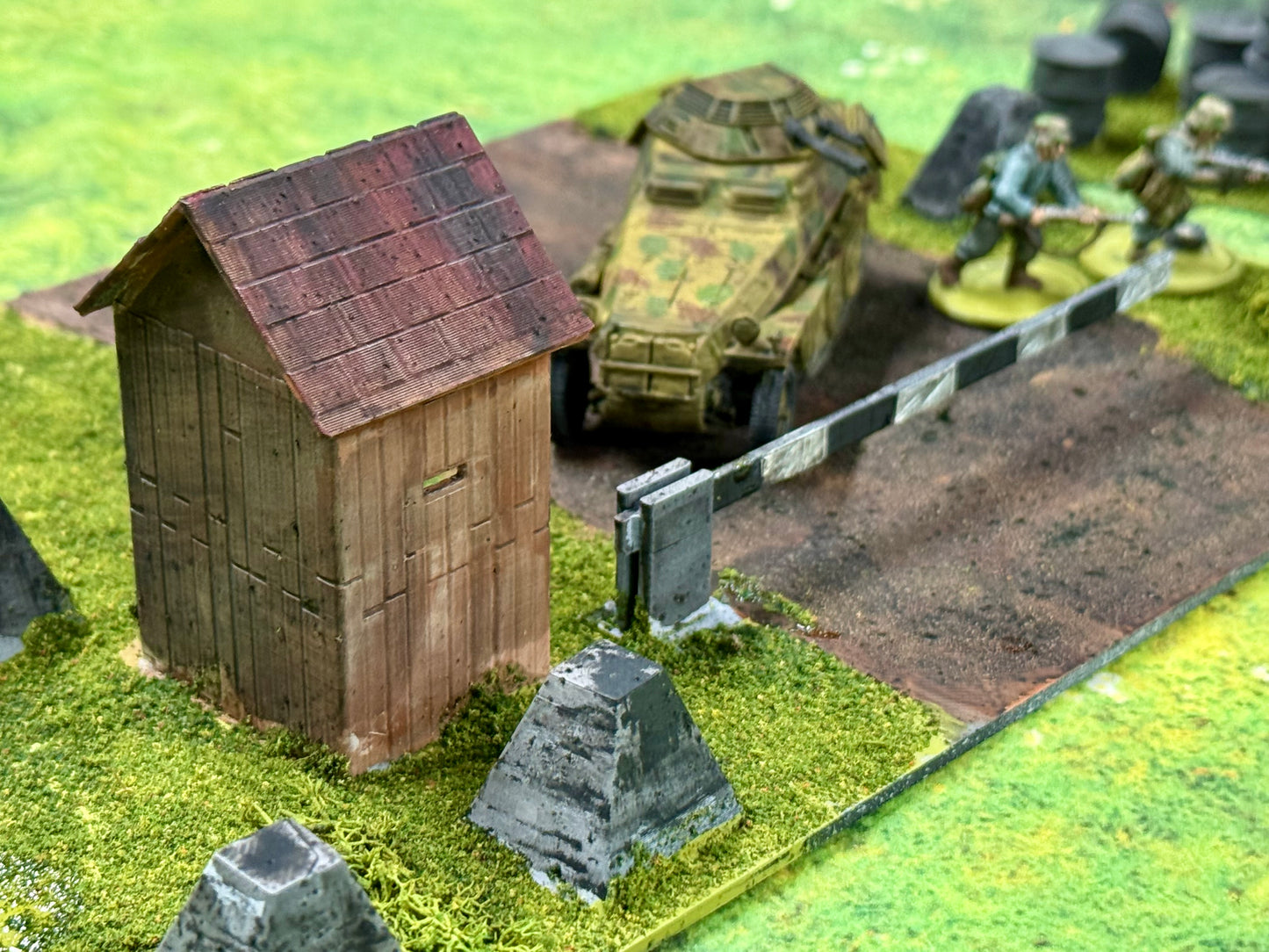 Checkpoint + Sdkfz 250 + Fuel Depot