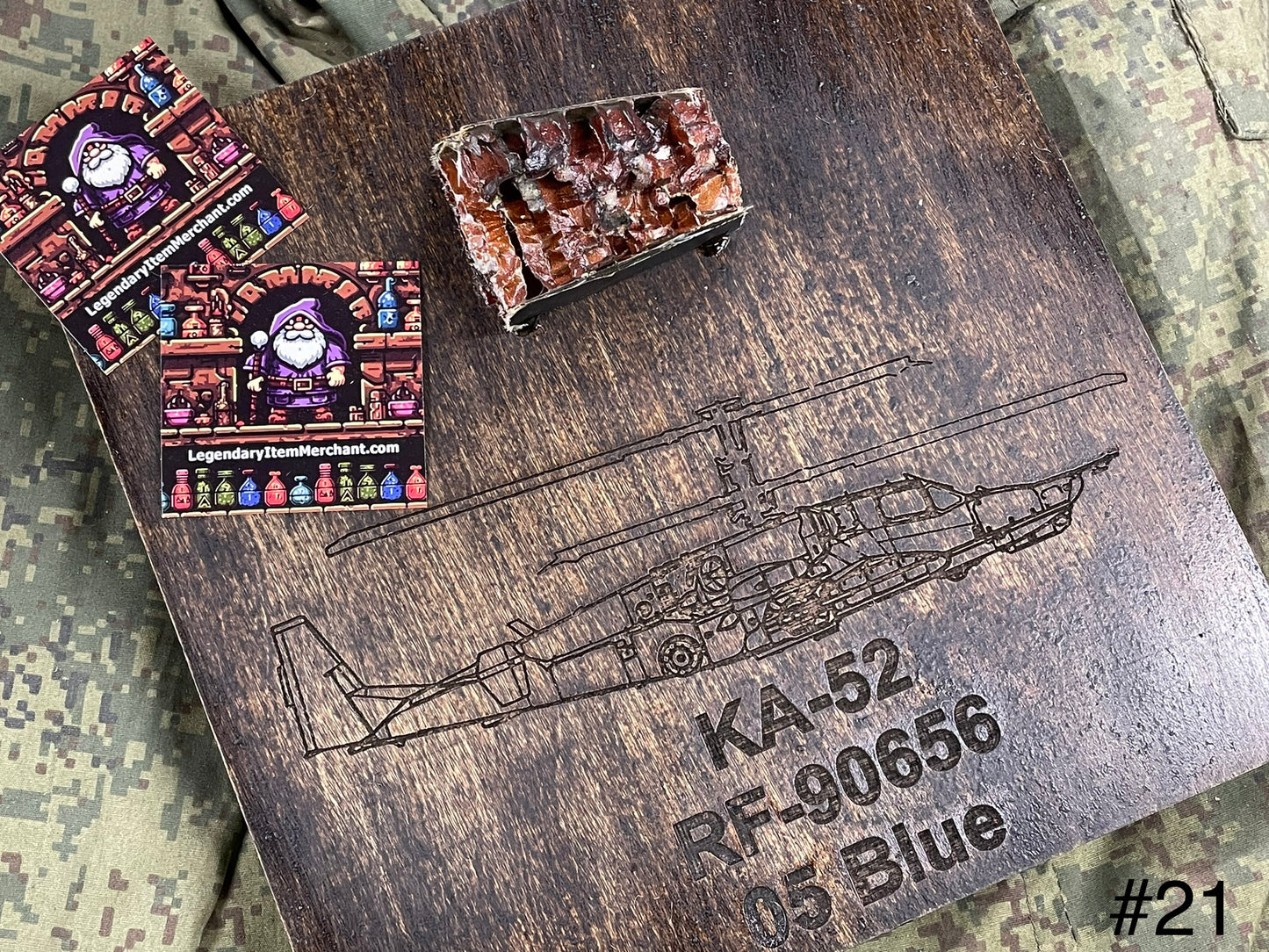 KA-52 ( RF-90656 / 05 Blue ) - Plaque #21 — FREE SHIPPING