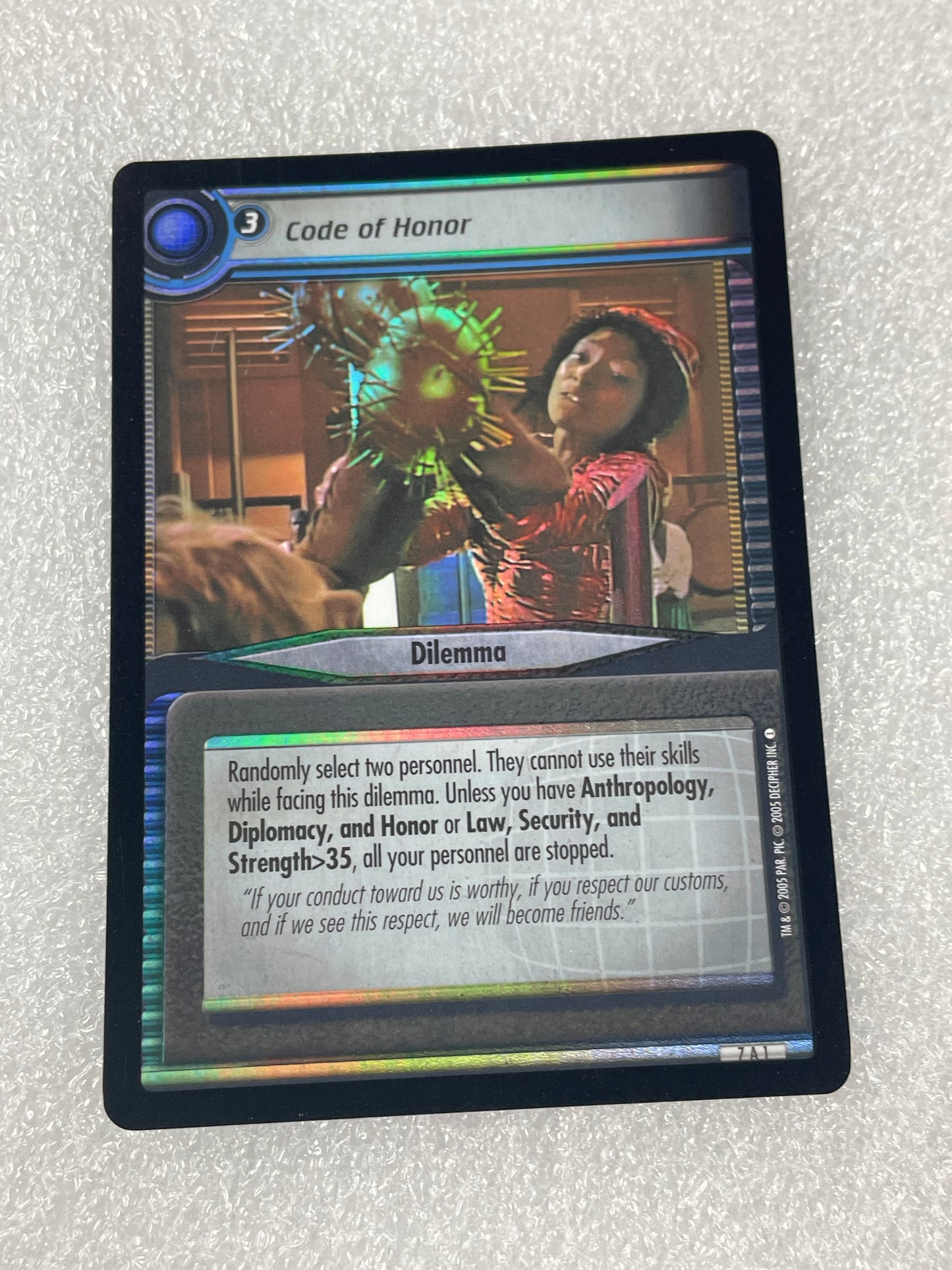 STCCG 2E - Code of Honor - Archive Foil