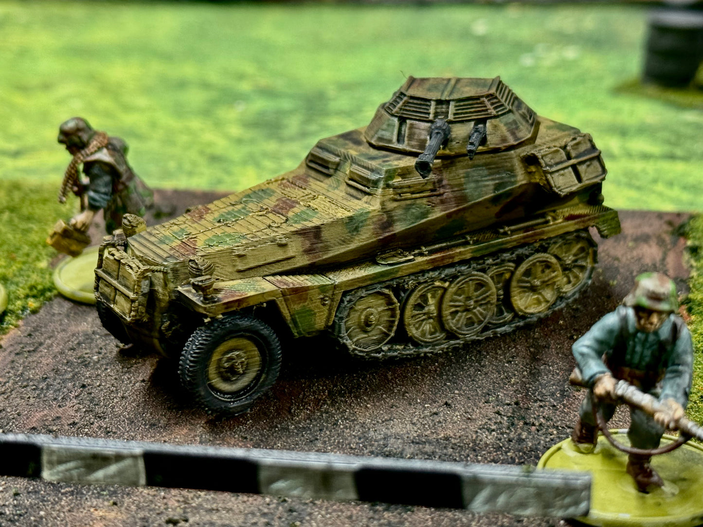 Checkpoint + Sdkfz 250 + Fuel Depot
