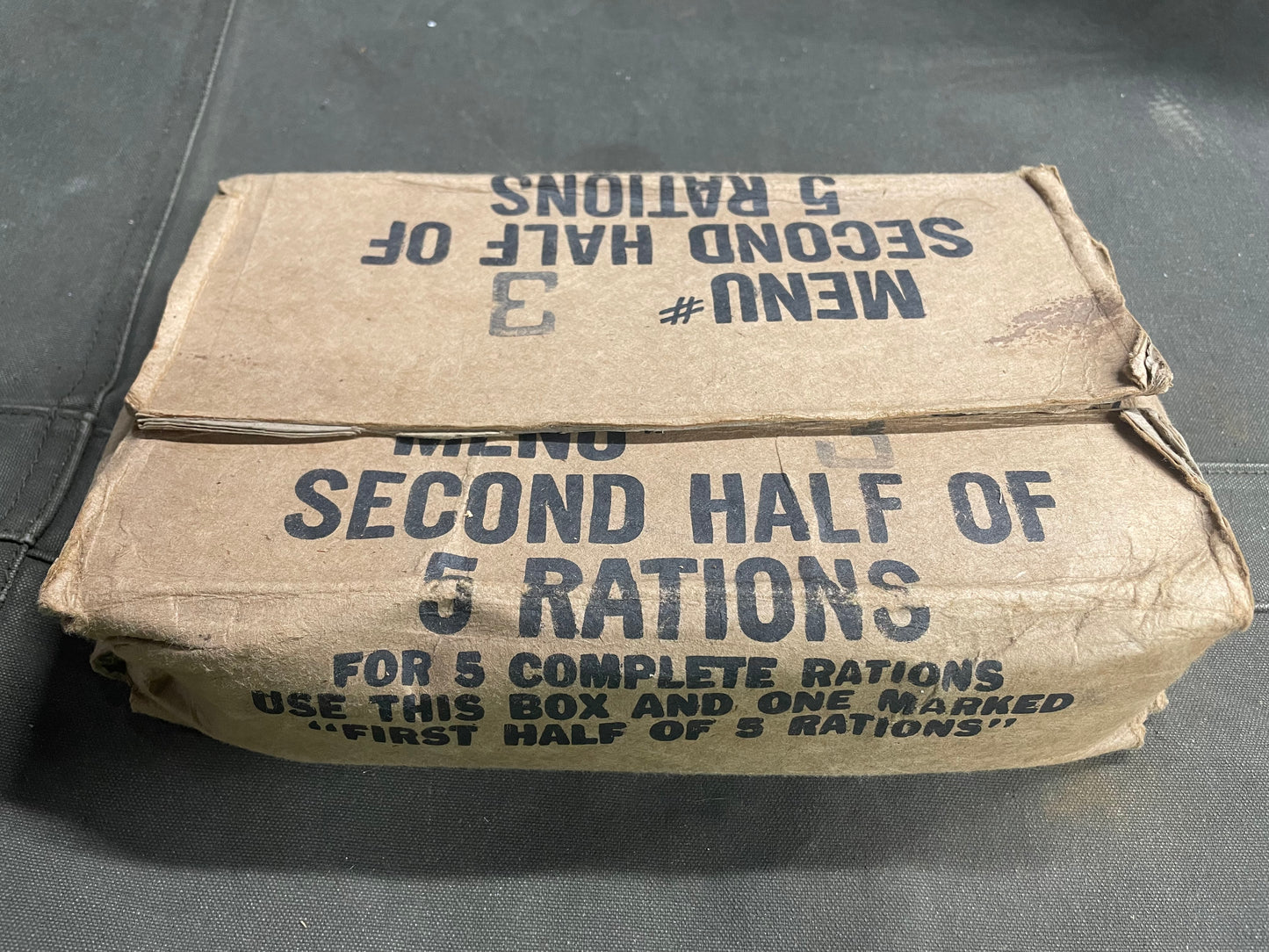 WW2 Original GI MRE bring back lot