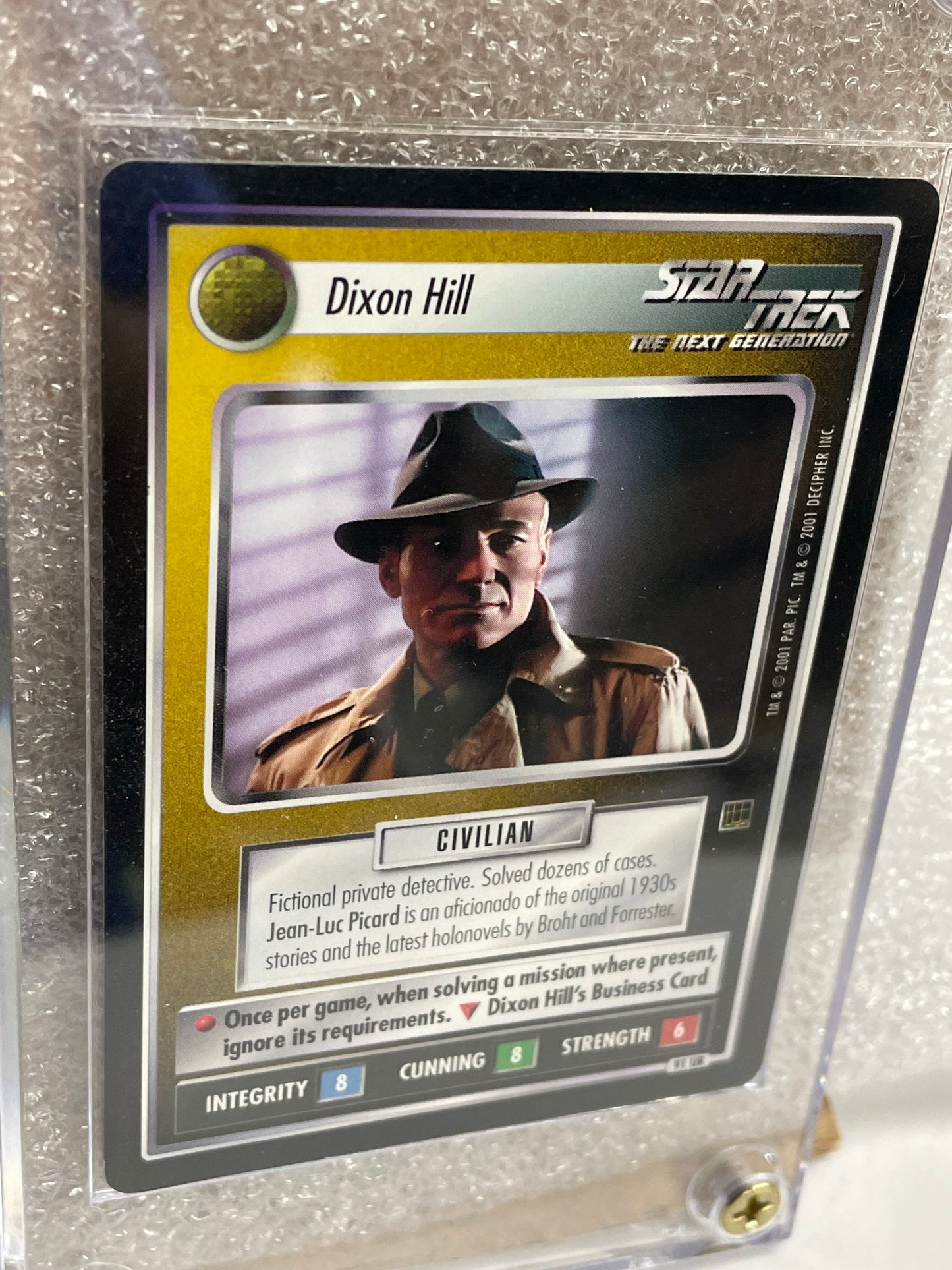 STCCG 1E - Holodeck Adventures - Dixon Hill —FREE SHIPPING