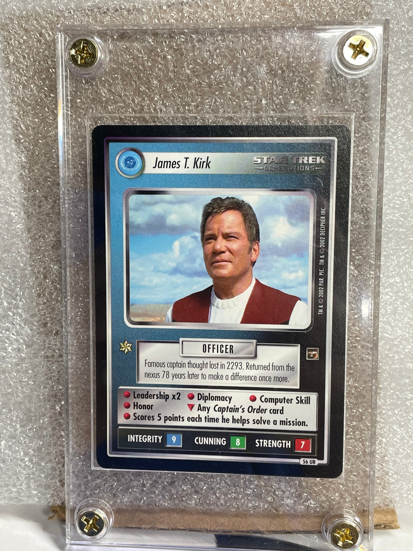 STCCG 1E - James T. Kirk —FREE SHIPPING