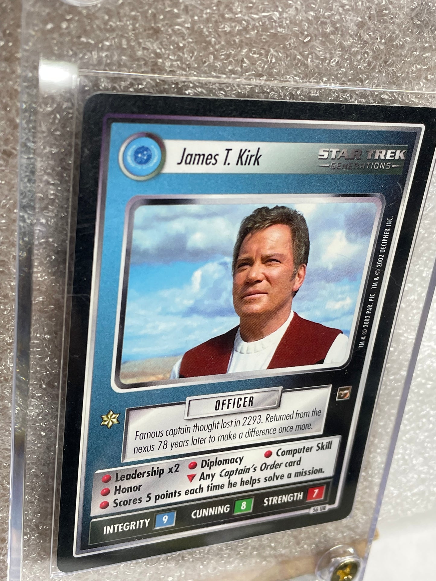 STCCG 1E - James T. Kirk —FREE SHIPPING
