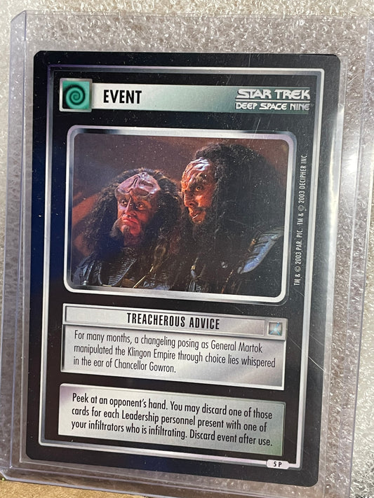 STCCG 1E - AGT - Treacherous Advice