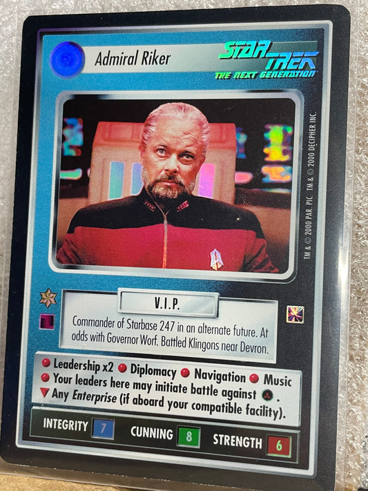 STCCG 1E - Reflections - Admiral Riker