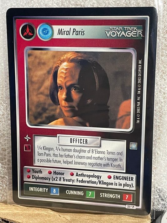 STCCG 1E - AGT - Miral Paris [KLINGON]