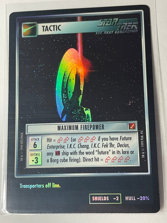STCCG 1E - BOG - Maximum Firepower [FOIL]