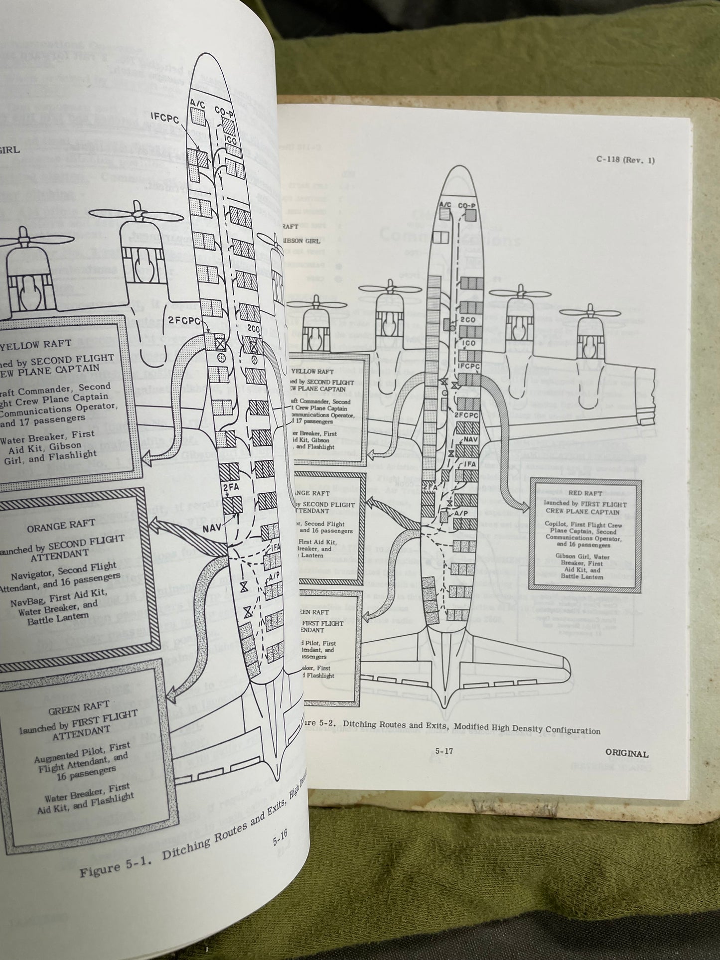 C-118 Naval Air Training book - NATOPS 1963 - Rare