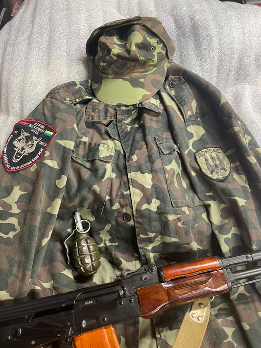 Donbas Battalion Veteran Top + Cap w/patches —FREE SHIPPING